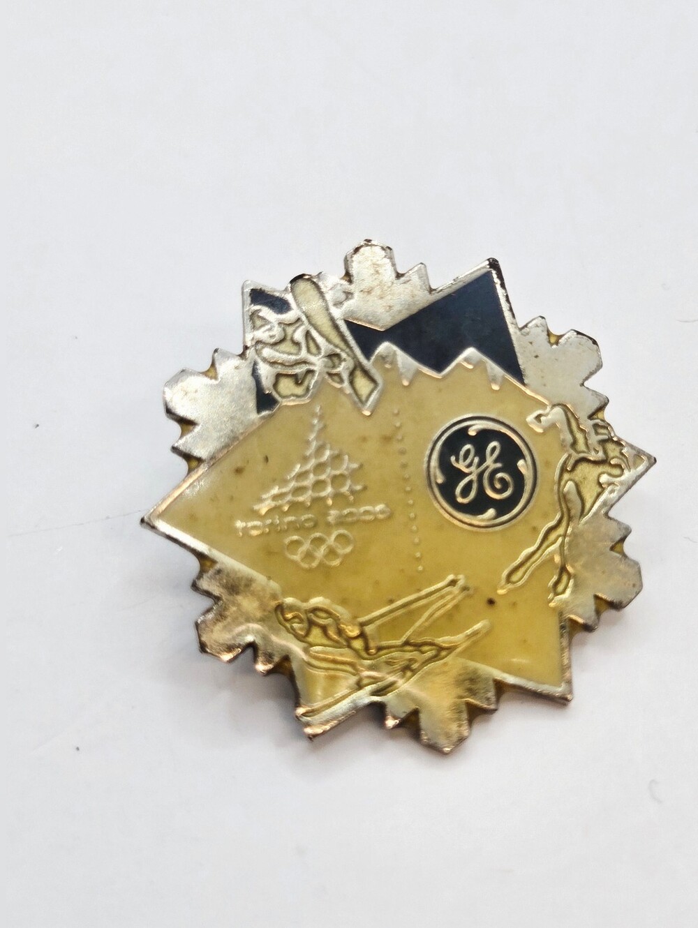 Torino 2006 Winter Olympics GE General Electric Sponsor Pin Official Olympic